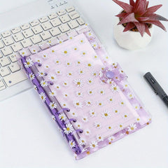 Daisy A6 Binder w/ 45 Pages of Loose Leaf Paper, Colorful PVC Hand Account Book