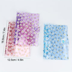 Daisy A6 Binder w/ 45 Pages of Loose Leaf Paper, Colorful PVC Hand Account Book