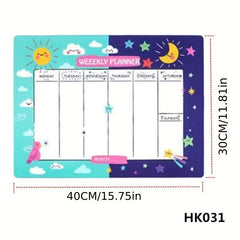 Magnetic Message Board Daily Life Schedule Table Whiteboard Paste Memo Note