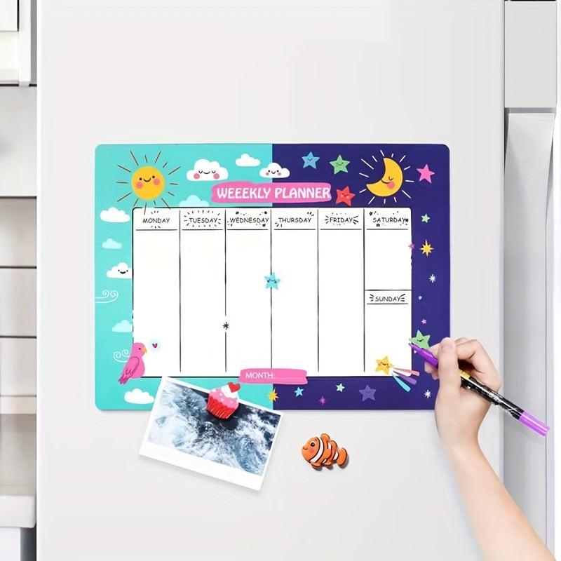 Magnetic Message Board Daily Life Schedule Table Whiteboard Paste Memo Note