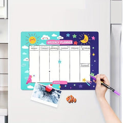 Magnetic Message Board Daily Life Schedule Table Whiteboard Paste Memo Note