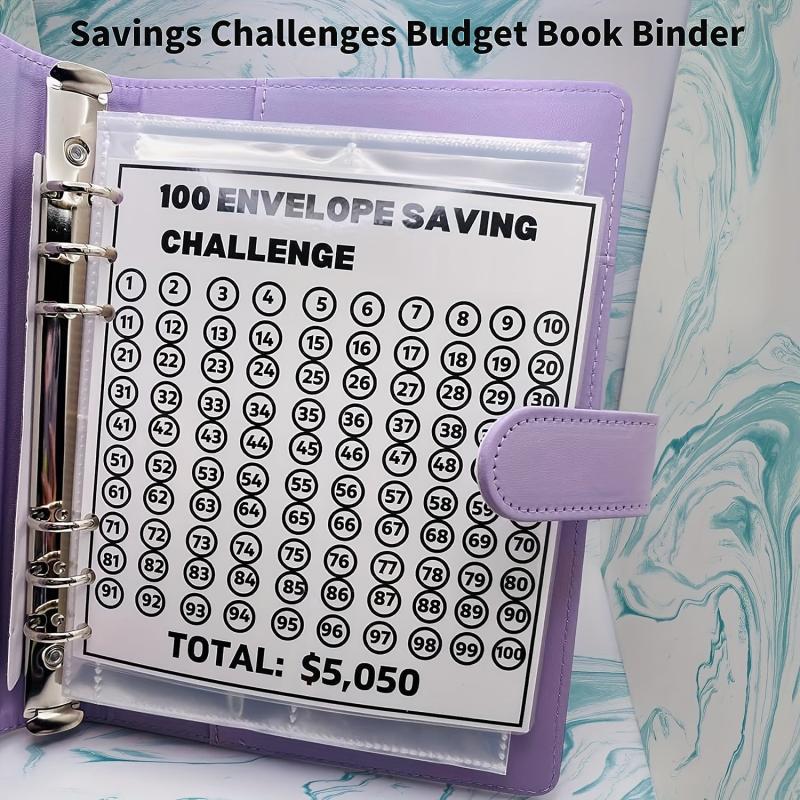Envelope Challenge Binder - Budget Binder with Cash Envelopes