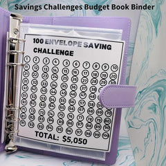 Envelope Challenge Binder - Budget Binder with Cash Envelopes