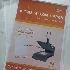 20 Sheets A3 Transfer Double Sided Matte Thermal Teflon Paper