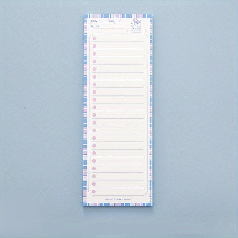 1pc Ins Creative Horizontal Line Grid Memo Plan Book