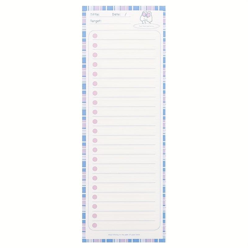 1pc Ins Creative Horizontal Line Grid Memo Plan Book