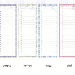 1pc Ins Creative Horizontal Line Grid Memo Plan Book