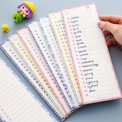 1pc Ins Creative Horizontal Line Grid Memo Plan Book