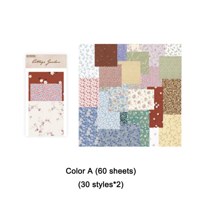 60 Sheets Vintage Scrapbook Paper Journaling Scrapbooking Supplies