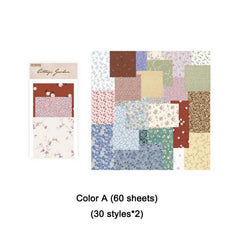 60 Sheets Vintage Scrapbook Paper Journaling Scrapbooking Supplies