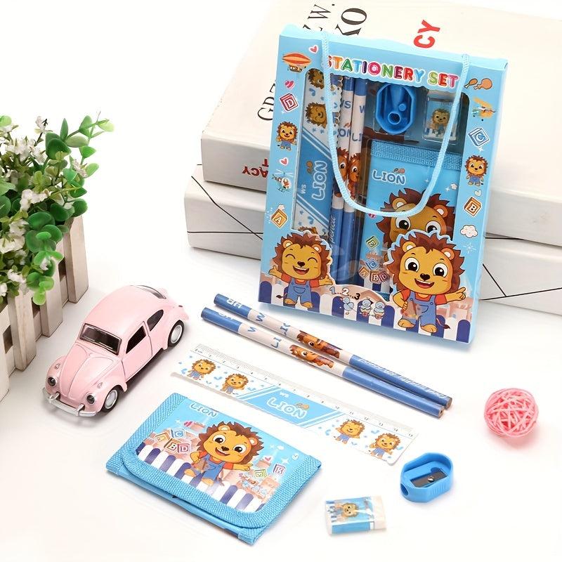 6pcs Stationery Set Coin Wallet Animal Cartoon Awards Christmas Present
