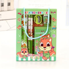 6pcs Stationery Set Coin Wallet Animal Cartoon Awards Christmas Present