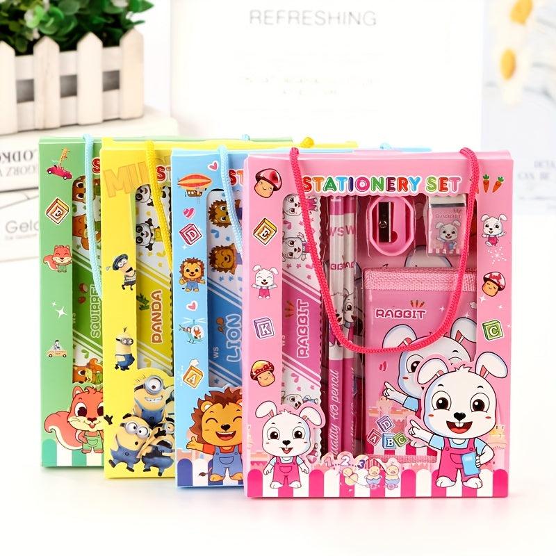 6pcs Stationery Set Coin Wallet Animal Cartoon Awards Christmas Present
