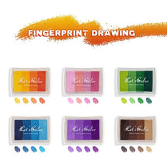 6pcs Rainbow Fingerprint Art Set for Kids