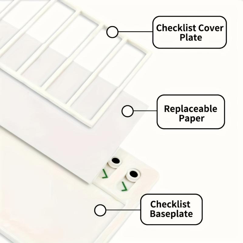 1pc To Do List Checklist Board With 10 Replaceable Cards