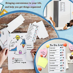1pc To Do List Checklist Board With 10 Replaceable Cards