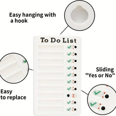 1pc To Do List Checklist Board With 10 Replaceable Cards