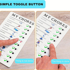 1pc To Do List Checklist Board With 10 Replaceable Cards