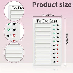1pc To Do List Checklist Board With 10 Replaceable Cards