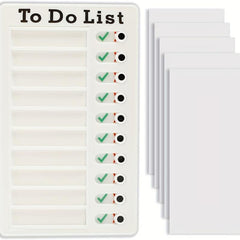 1pc To Do List Checklist Board With 10 Replaceable Cards