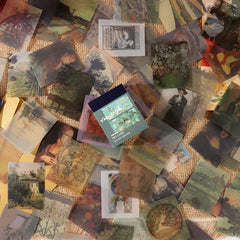 366pcs Morandi Card Scrapbook Paper Junk Kit