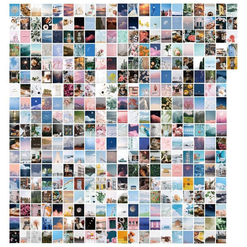366pcs Morandi Card Scrapbook Paper Junk Kit