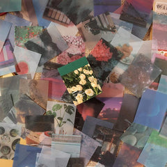 366pcs Morandi Card Scrapbook Paper Junk Kit
