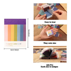 366pcs Morandi Card Scrapbook Paper Junk Kit