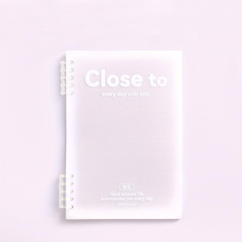 B5 Spiral Notebook 10x7 Plastic Hardcover 8mm Ruled 60 Sheets Journals