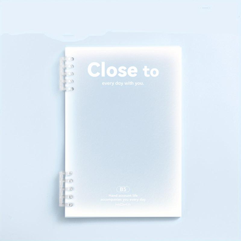 B5 Spiral Notebook 10x7 Plastic Hardcover 8mm Ruled 60 Sheets Journals
