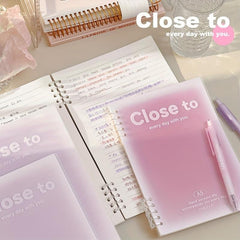 B5 Spiral Notebook 10x7 Plastic Hardcover 8mm Ruled 60 Sheets Journals