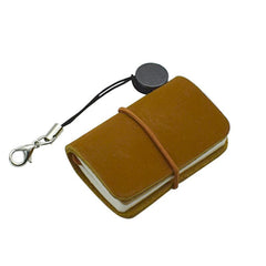 Mini Leather Cover Notebook Portable Travel Journal Memorandum Clasp Writing