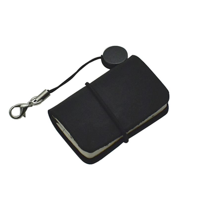 Mini Leather Cover Notebook Portable Travel Journal Memorandum Clasp Writing