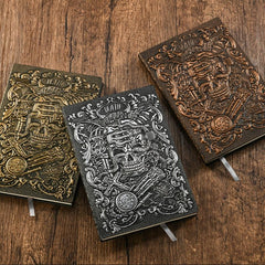 Retro Embossed Tarot Death A5 Notebook Diary Book 100 Sheets