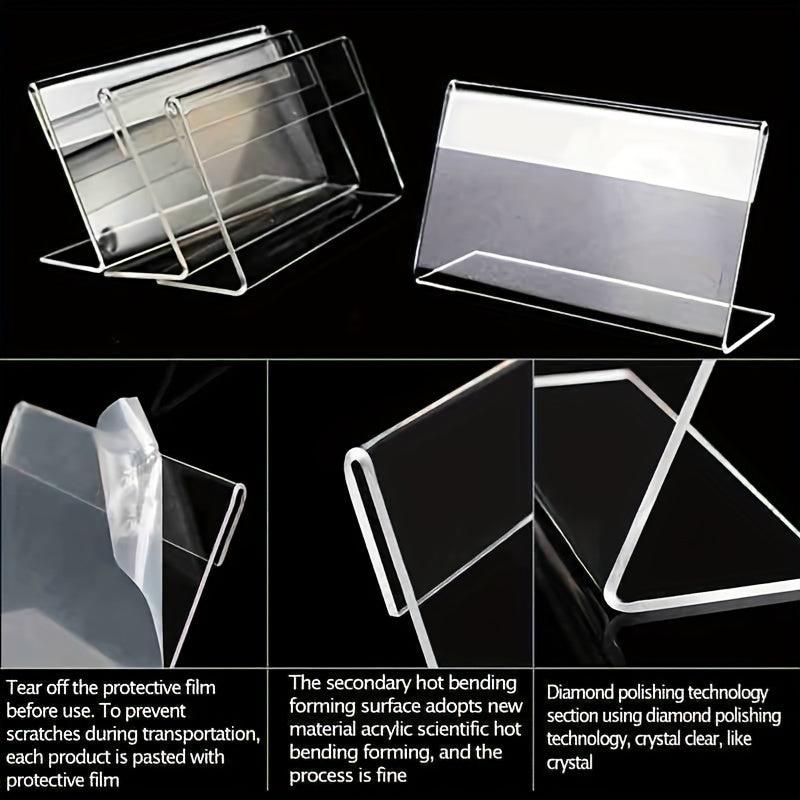 10pcs Acrylic Business Card Display Stand