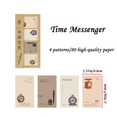 Sticky Note Set Retro Collection Self-adhesive 80sheets