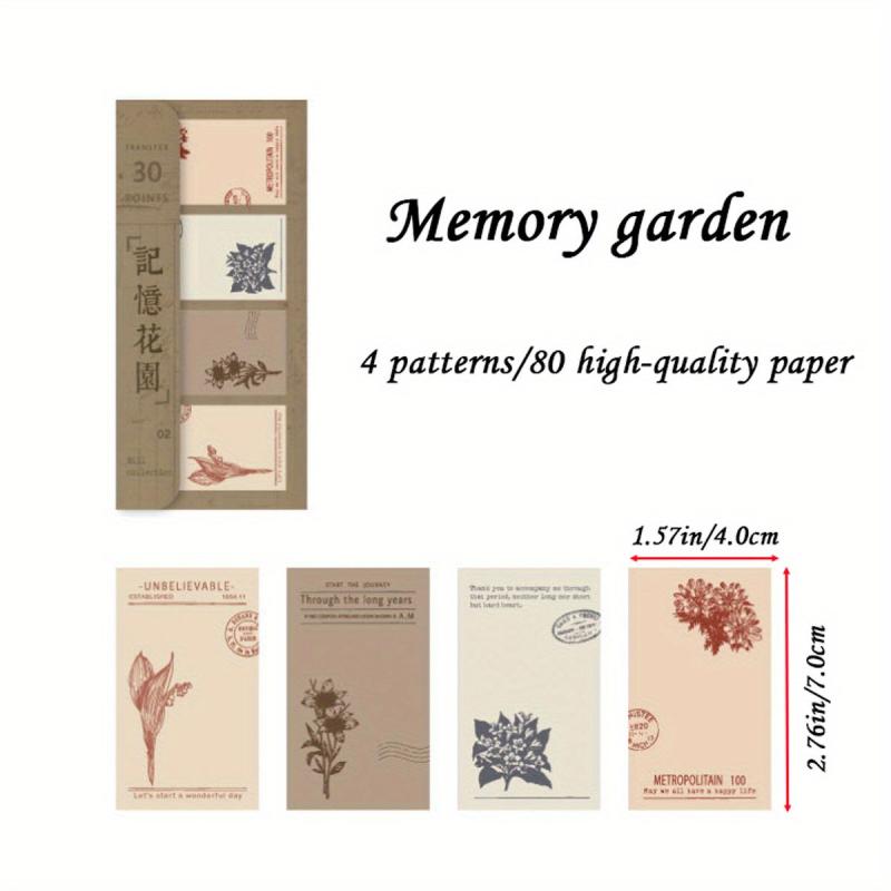 Sticky Note Set Retro Collection Self-adhesive 80sheets