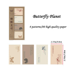 Sticky Note Set Retro Collection Self-adhesive 80sheets