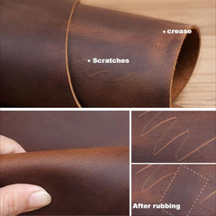 Vintage Cowhide Leather Notepad Notebook Hand-painted Sketchbook