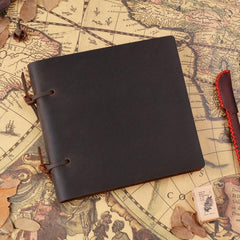 Vintage Cowhide Leather Notepad Notebook Hand-painted Sketchbook