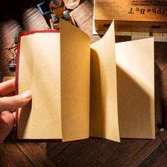 Vintage Cowhide Leather Notepad Notebook Hand-painted Sketchbook