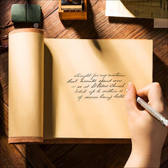 Vintage Cowhide Leather Notepad Notebook Hand-painted Sketchbook