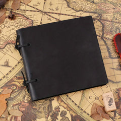 Vintage Cowhide Leather Notepad Notebook Hand-painted Sketchbook