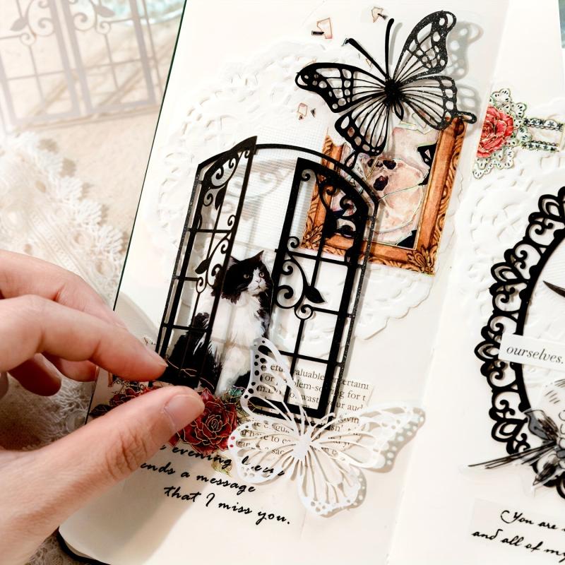 20 Pcs Vintage Lace Scrapbook Paper DIY Craft Stationery