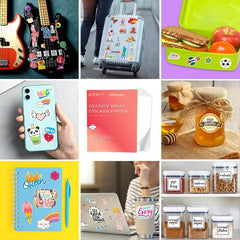 Glossy Inkjet Printable Vinyl Sticker Paper 20 Sheets