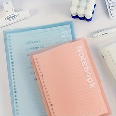 3pcs B5 Soft Shell Frosted Rolling Cover Loose leaf Book