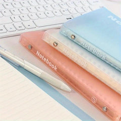 3pcs B5 Soft Shell Frosted Rolling Cover Loose leaf Book