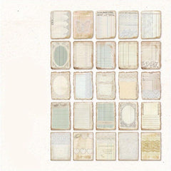 40pcs Retro Map Food Plant Paper Yellowish Lace DIY Scrapbooking Pack