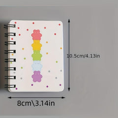 Mini Pocket Coil Notebooks 80 Sheets A7 Ruled Paper