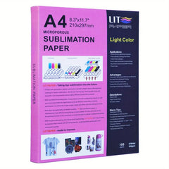100 Sheets A4 Sublimation Paper for Mugs Tumblers T-shirts